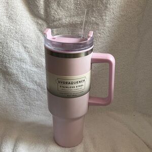 Pink Stainless Steel Insulated Tumbler with Handle